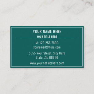 Cartão de visita personalizado - Escolha suas core