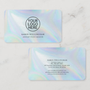 Cartão De Visita Personalizado holográfico do logotipo da empresa e