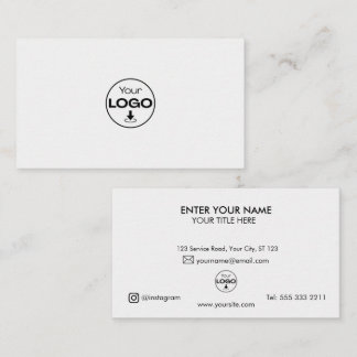 Cartão de Visita Personalizado | Ícones de Logo Mo