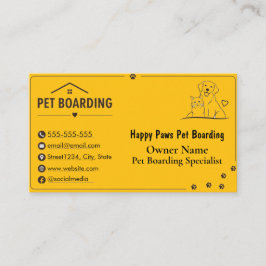 Cartão de Visita Personalizado Minimalista para Ho