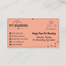 Cartão de Visita Personalizado Minimalista para Ho
