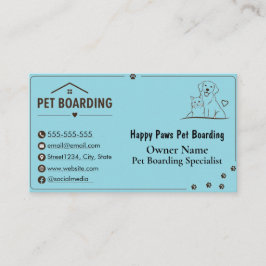 Cartão de Visita Personalizado Minimalista para Ho