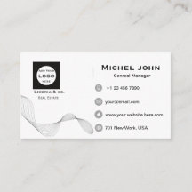 cartão de visita personalizado minimalista profiss