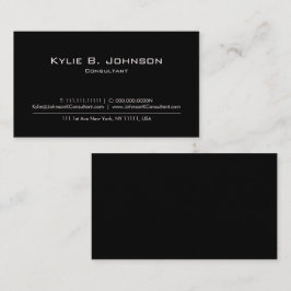 Cartão De Visita Personalizado Mínimo Moderno Elegante