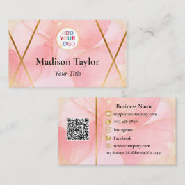 Cartão de visita personalizado no código QR modern