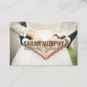 Cartão De Visita Personalizado "Planner de Casamento" (UK/Euro)