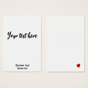 Cartão de visita personalizado poderoso 3,5 x 2,5