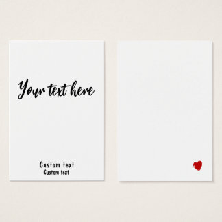 Cartão de visita personalizado poderoso 3,5 x 2,5