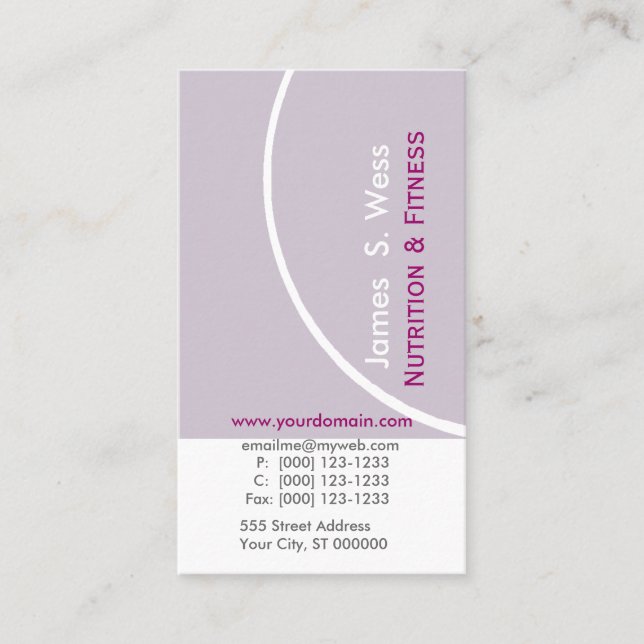 Cartão De Visita Personalizado Pré-Fabricado do Modernista da Lavan (Frente)