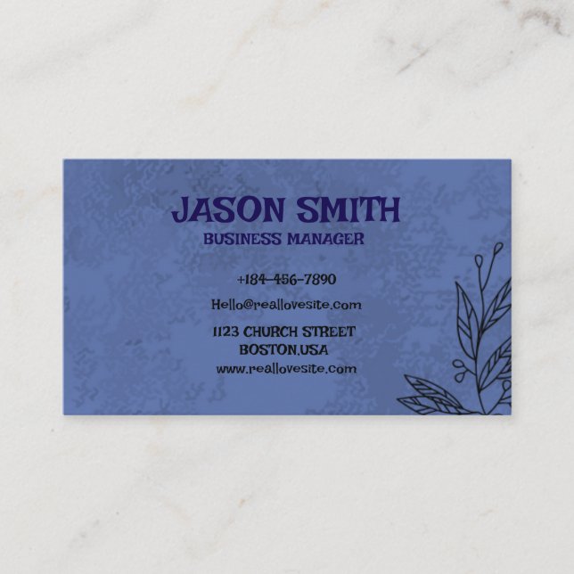 Cartão de visita personalizado | Profissional e Na (Frente)