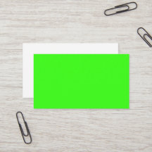 Cartão de Visita Personalizado Verde Neon