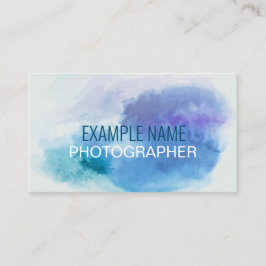 Cartão De Visita Personalizado "Watercolor Splash" (Americano)