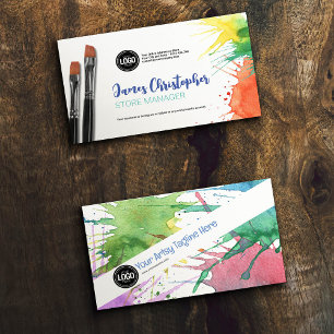 Cartão De Visita Personalizar empresa   Abastecimento de arte