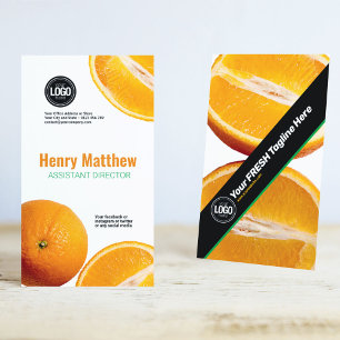 Cartão De Visita Personalizar empresa Empresa Orange