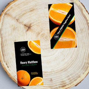 Cartão De Visita Personalizar empresa Empresa Orange