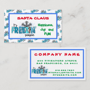 Cartão De Visita Personalizar estação de congelando