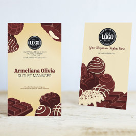 Cartão De Visita Personalizar logotipo de empresa | Empresa de choc