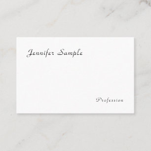 Cartão De Visita Personalizar o nome da caligrafia elegante simples