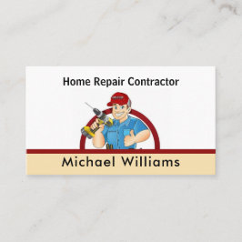 Cartão De Visita Personalizar o Reparo Doméstico do Manual Fácil de