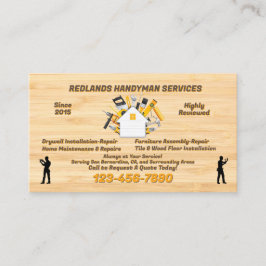 Cartão De Visita Personalizar Promoção Detalhada do Handyman