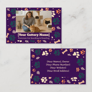Cartão de visita personalizável com fotografia