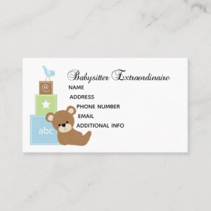 Cartão de visita personalizável de sensor de beb