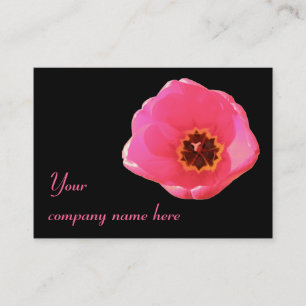 Cartão de visita personalizável de Tulip rosa