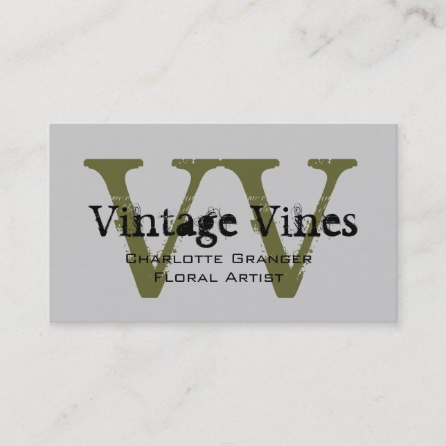 Cartão de visita personalizável florista (Frente)