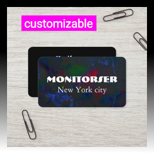 Cartão de visita personalizável   Moderno