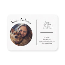Cartão de visita Personalizável Para A Pet Sitter
