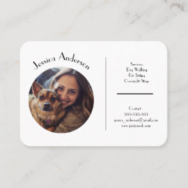 Cartão de visita Personalizável Para A Pet Sitter