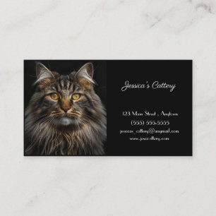 Cartão de Visita Personalizável para Gatinho