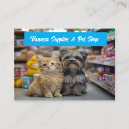Cartão de Visita Personalizável para Pet Shop