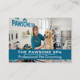 Cartão de Visita Personalizável para Pet Shop de C