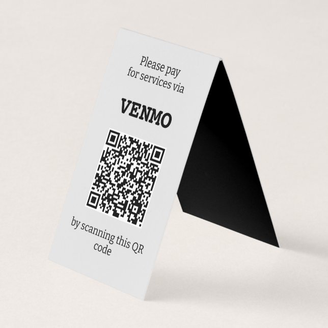 Cartão De Visita Personalizável Três códigos QR Dois lados dobrados (Frente)