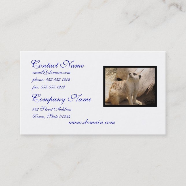 Cartão De Visita Personalize o produto (Frente)