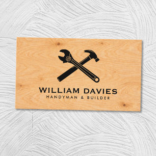 Cartão De Visita Personalize Seu Logotipo Textura de Madeira Comp