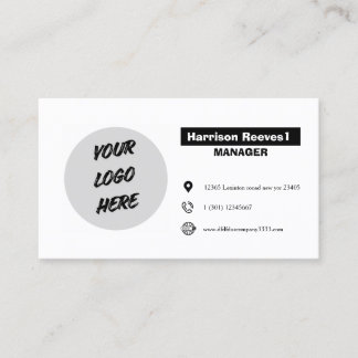 Cartão De Visita personalize seu nome, adicione o logotipo da sua e