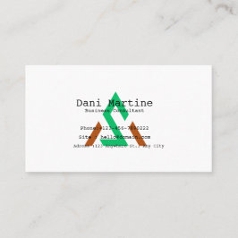 Cartão De Visita Personalized Watercolor Modern Business Card