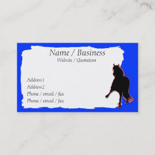 Cartão De Visita Peruano Paso Horse Banner