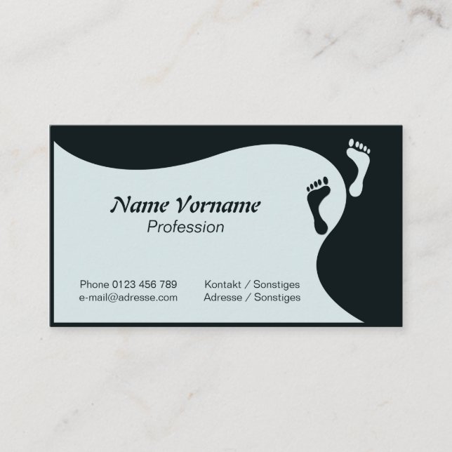 Cartão De Visita Pés (Frente)