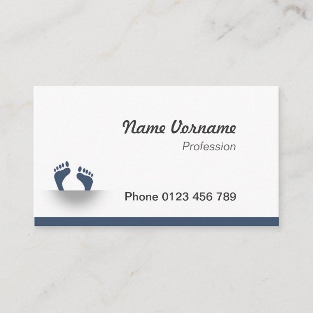 Cartão De Visita Pés (Frente)