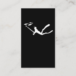 Cartão De Visita Pesca da água à vela Snorkel Speargun Fish Hunti