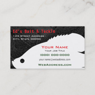 Cartão De Visita Pesca Personalizada   Loja de Iscas e Equipamentos