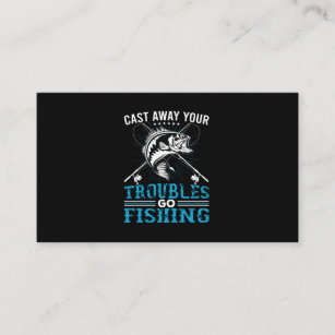 Cartão De Visita Pescar Arte Seus Problemas Vão Pescar