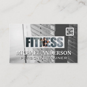 Cartão De Visita Pesos de Academia   Fitness   Saúde   Treinador Pe