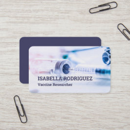 Cartão De Visita Pesquisador de Vacinas