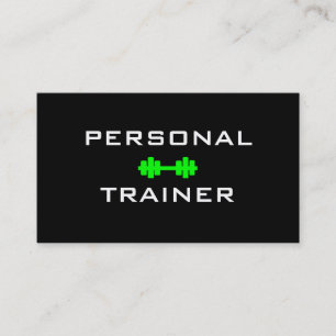 Cartão de visita pessoal de Dumbell do instrutor