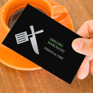 Cartão de visita pessoal do cozinheiro chefe