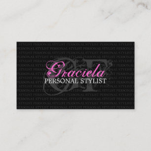 Cartão de visita pessoal do estilista